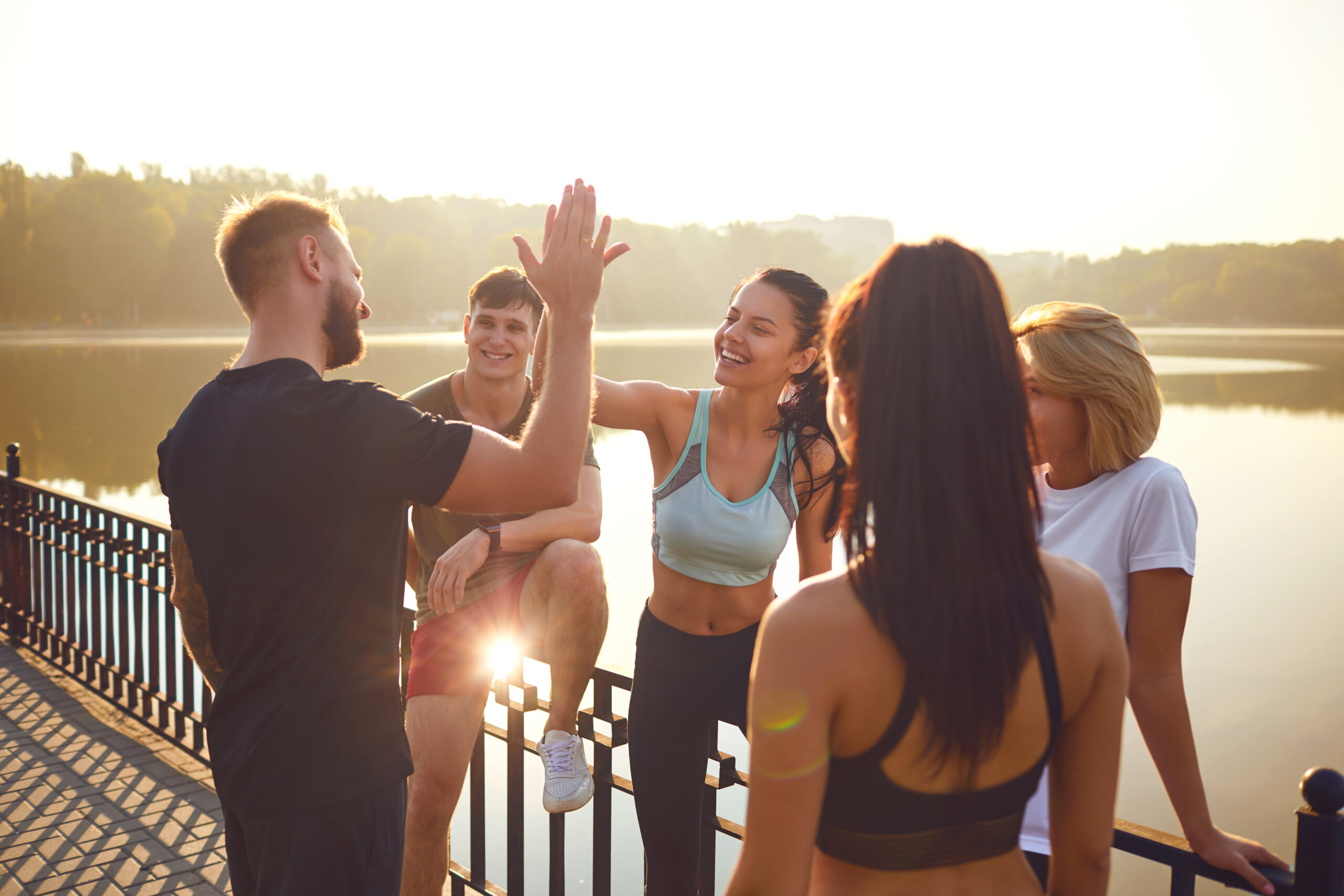 A,Team,Of,Athletes,Training,Together.